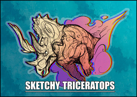 Sketchy Triceratops wins!