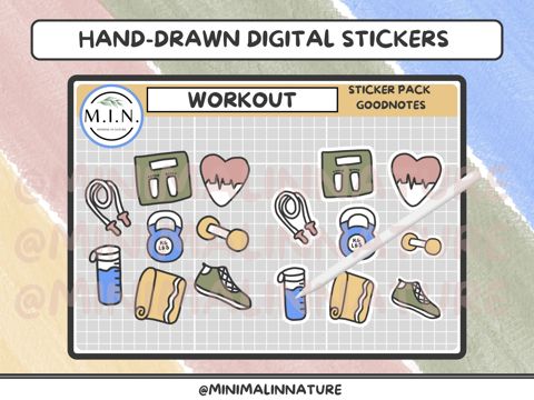 Digital Bullet Journal Stickers - Kelly's Ko-fi Shop