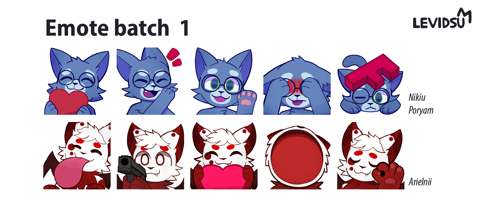 Old commissions - Emotes 1