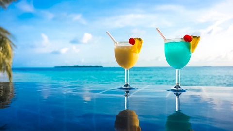 Tropical Cocktails on the Beach