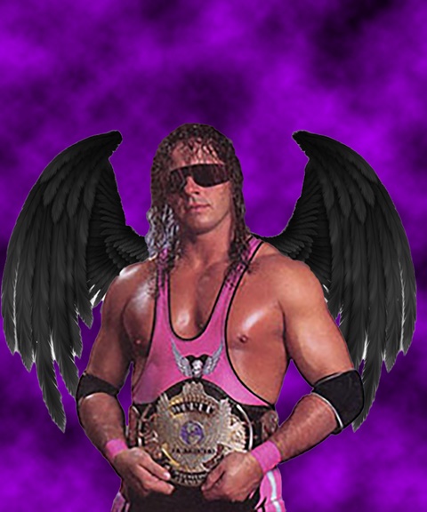 Bret Hart with wings