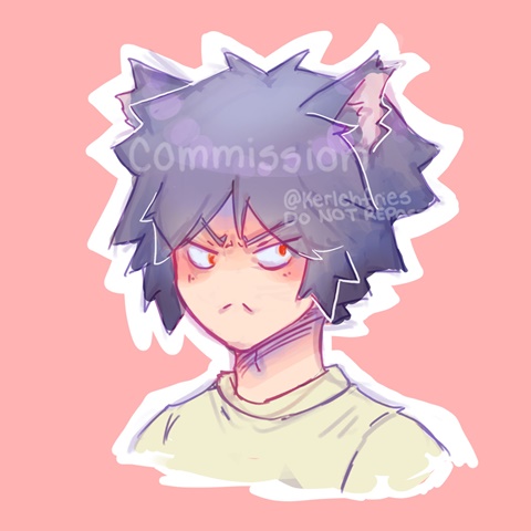 Grumpy cat boi commission ♥