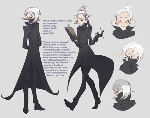 Lev's character sheet
