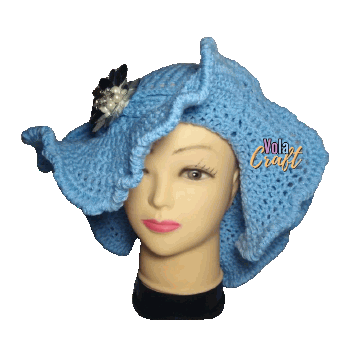 Crochet wavy hat