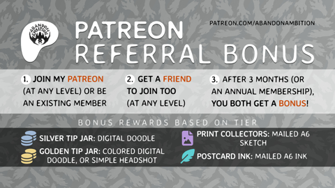 Introducing: My Patreon referral bonus!