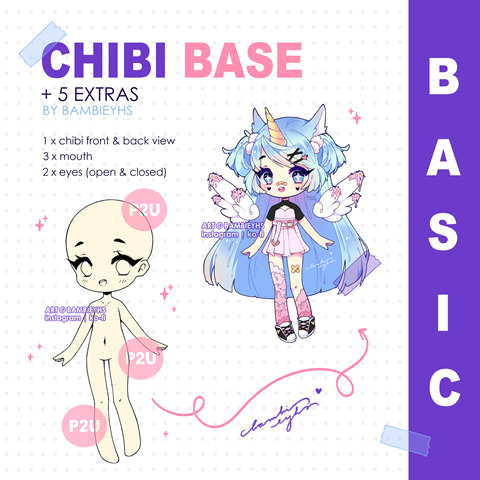 Simple Chibi Base (Personal & Commercial Usage) - Selco's Ko-fi Shop -  Ko-fi ❤️ Where creators get support from fans through donations,  memberships, shop sales and more! The original 'Buy Me a