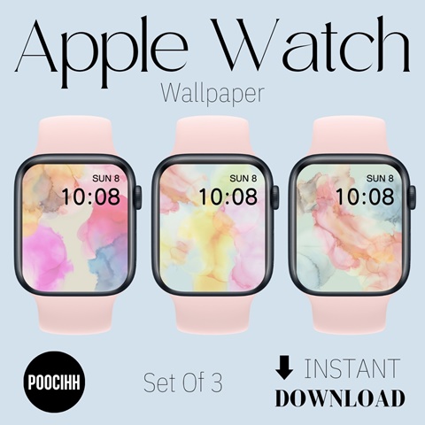 RAINBOW DAISY Apple Watch Face Wallpaper, Apple Watch Face, Apple Watch  Wallpaper, Digital Download, Apple Watch Charms - Etsy