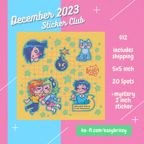 December 2023 Sticker Club!