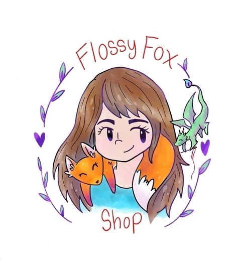 Flossy Fox Shop Logo