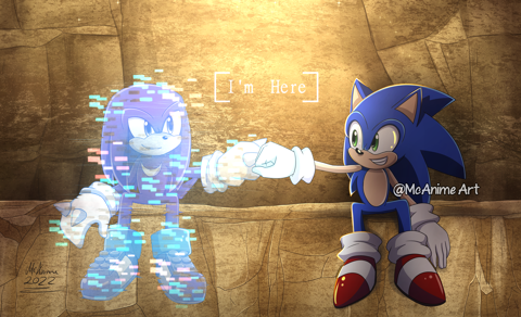 Sonic x Amy 3 Acrylic Charm - McAnime Art's Ko-fi Shop