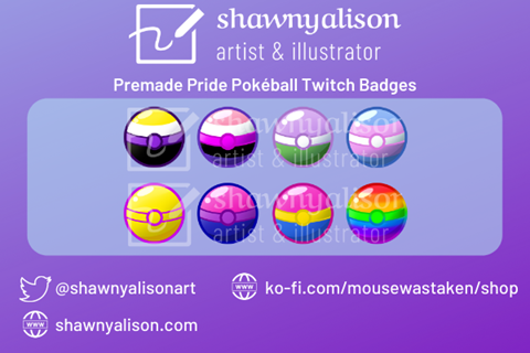 Pokeball Twitch badges - JKS's Ko-fi Shop - Ko-fi ❤️ Where creators get  support from fans through donations, memberships, shop sales and more! The  original 'Buy Me a Coffee' Page.