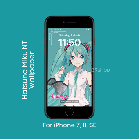 Hatsune Miku NT Wallpaper | for iPhone 7, 8, SE - Tsun39's Ko-fi Shop ...