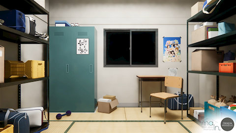 HAIKYUU ANIME 3D RENDER KARASUNO CLUB ROOM 