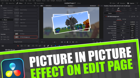 Get Picture In Picture Effect On The Edit Page