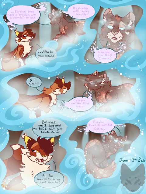 Skyclan and the stranger page redraw! 