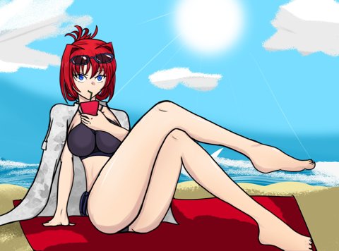 Aoko on the Beach :)