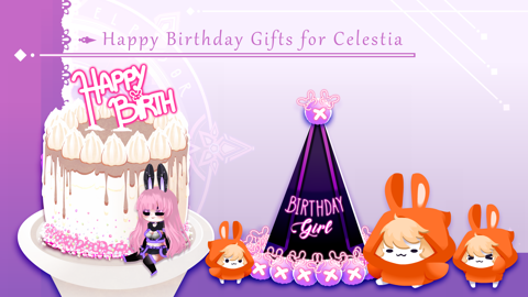 ✨ ║ NEW ║ Celestia Birthday Pack V1