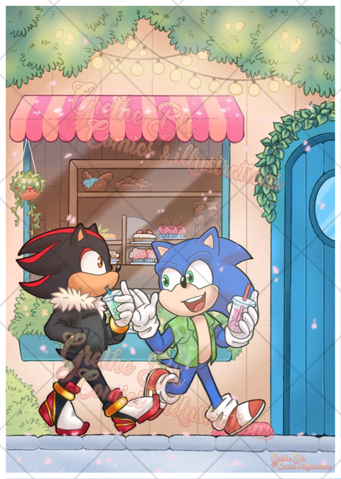 FanArt - Sonic & Shadow stroll
