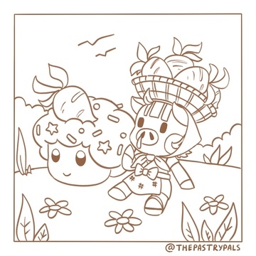 Peachy & Daisy Mae from Animal Crossing