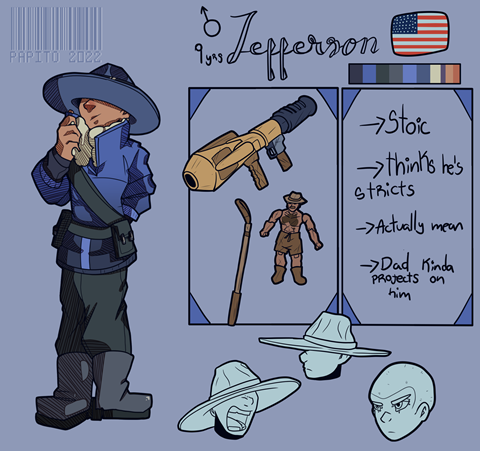 Jefferson (BLU Soldier) Ref Sheet