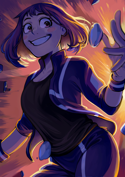 Ochaco Print | BNHA - Seleniiium_'s Ko-fi Shop - Ko-fi ️ Where creators ...