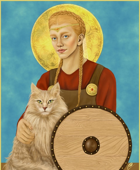 Viking Princess - painting