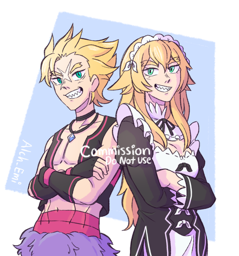 Garfiel and Frederica commission