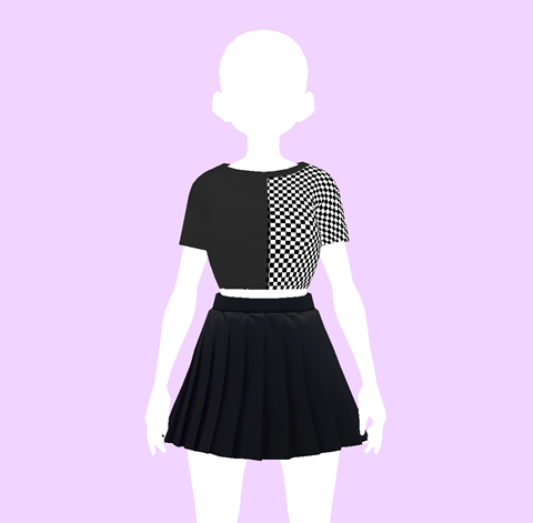 free material dress for vroid