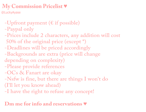 Pricelist (4/4)