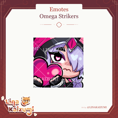 Lina Kaizumi Omega Strikers Emote (Twitch/Discord) - LinaKaizumi's Ko ...