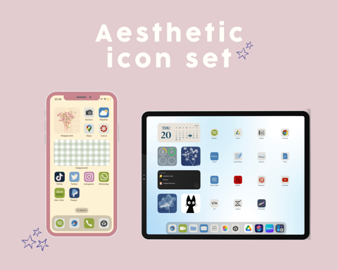 Aesthetic Icon Set - withmafer's Ko-fi Shop - Ko-fi ️ Where creators ...