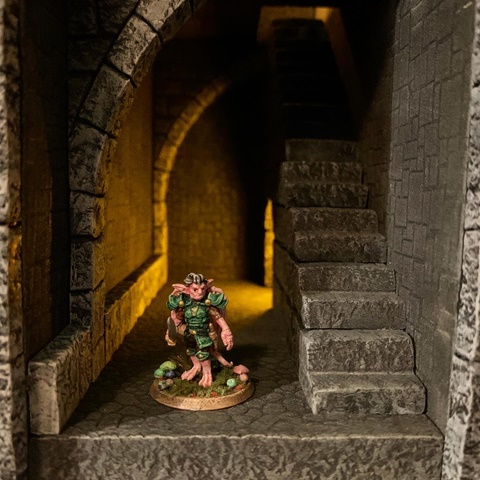 Dungeon Setting for Book Nook