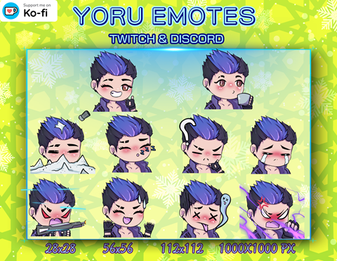 Yoru Emotes - Buyung Custom Emotes's Ko-fi Shop - Ko-fi ️ Where 