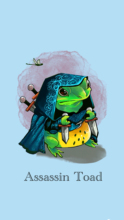 Assassin Toad phone wallpaper - Artcher-artwork’s Ko-fi Shop - Ko-fi ️