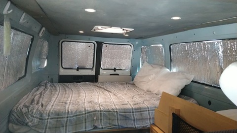Cozy! but needs work for long term vanlifing!