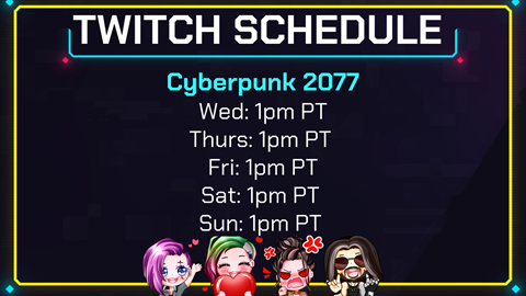Current Twitch Schedule