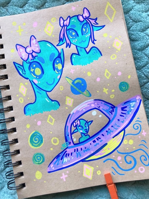 Pastel Cute Aliens