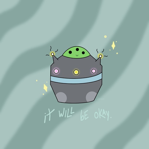 my lil alien dude