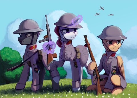 equestrian soldiers