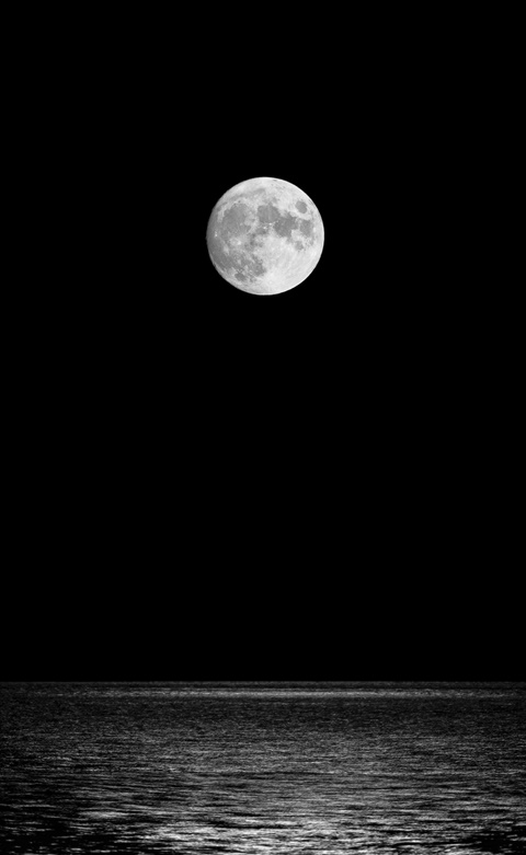 Harvest Moon Over Long Island Sound