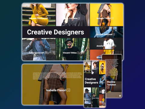 Creative Profiles Landing Page with HTML, CSS & JavaScript - DStudio ...