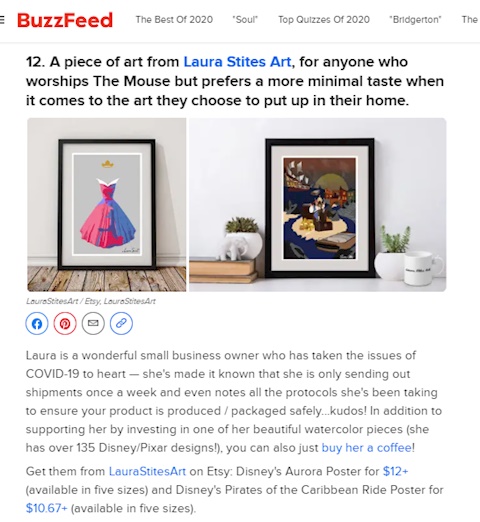 My shop was featured on Buzzfeed!