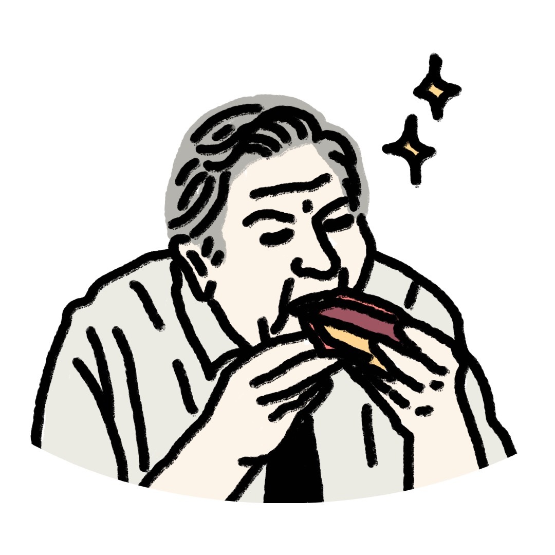 ✦ Matlock eating a hot dog ✦