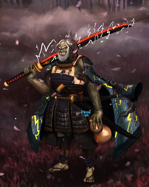 Orc samurai commission