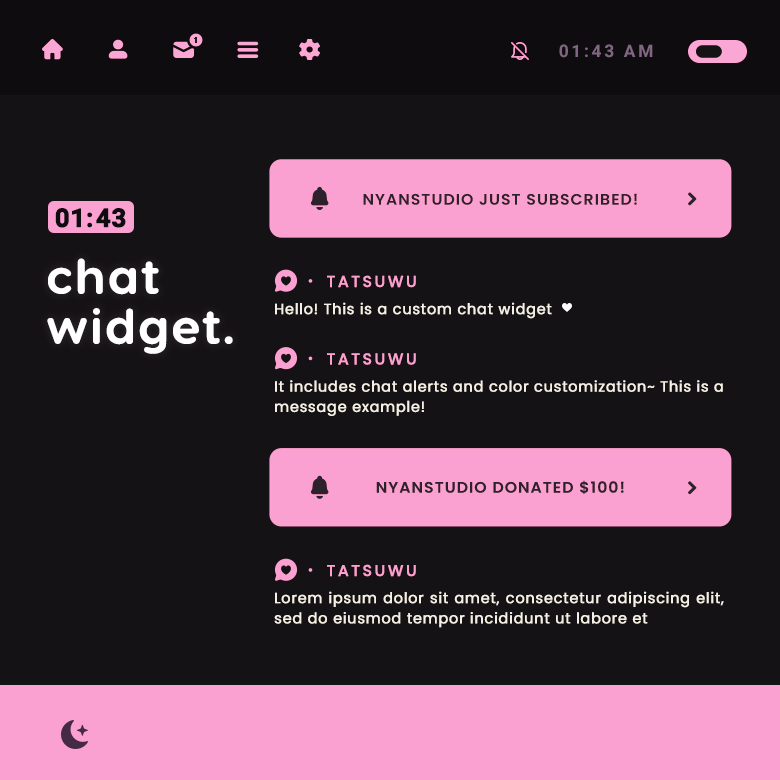 01:43 — Chat Widget - tatsu 懶's Ko-fi Shop - Ko-fi ️ Where creators get ...