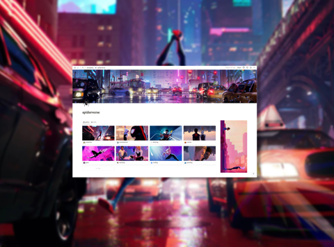 free spiderverse notion photo pack!