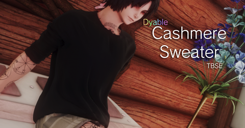 New mod for men! Cashmere Sweater now available!