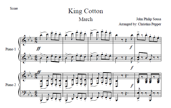 King Cotton March from The Complete Marches of John Philip Sousa