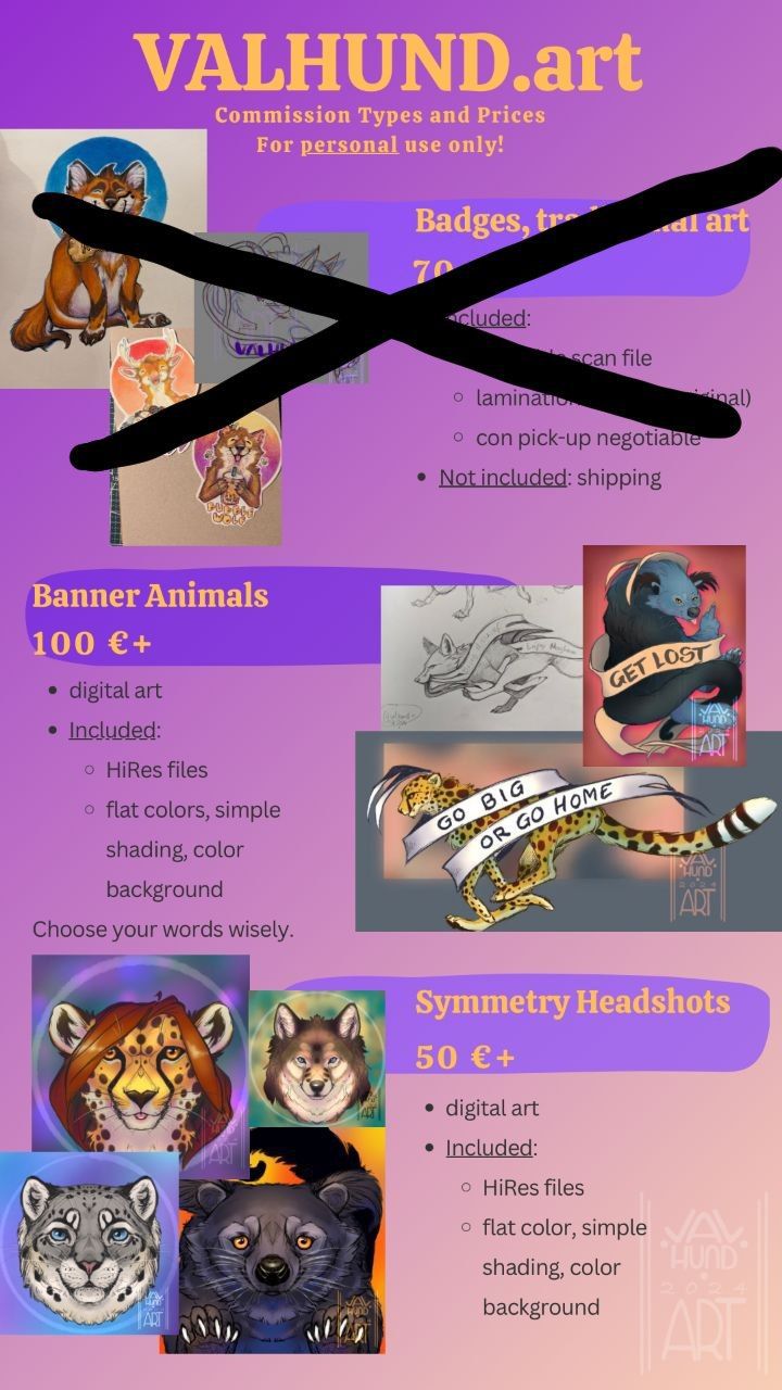 Commission sheet update