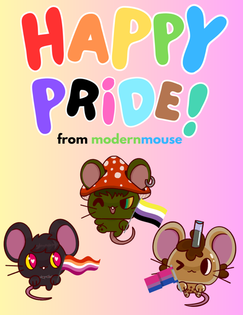 Happy Pride from Modern Mouse! 🏳️‍🌈